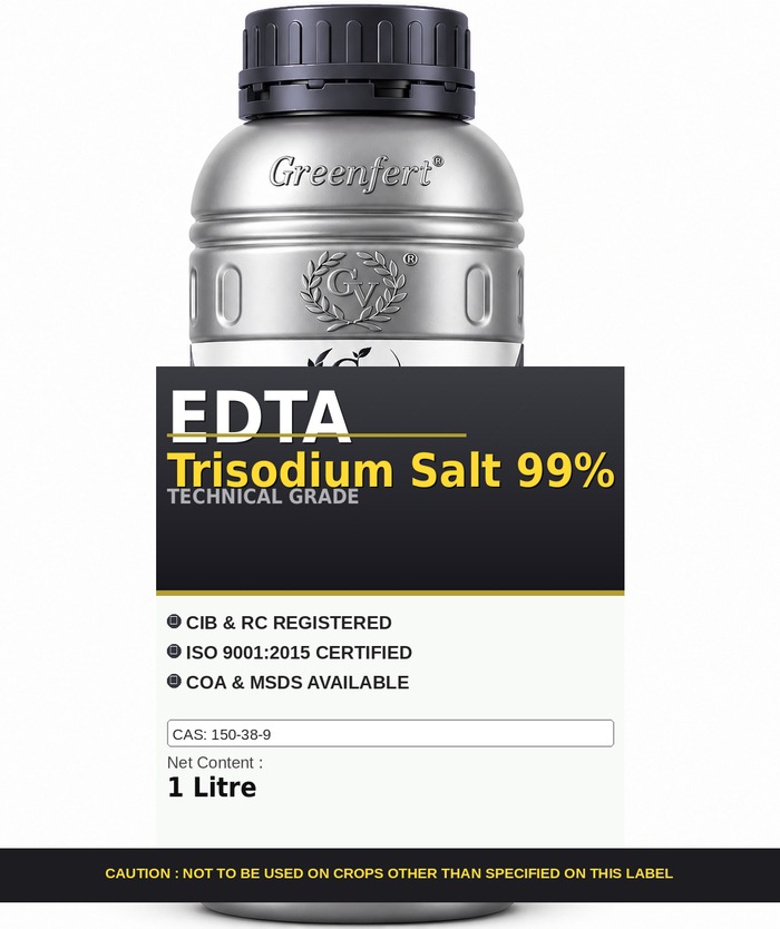 EDTA Trisodium Salt 99% — technical grade jar