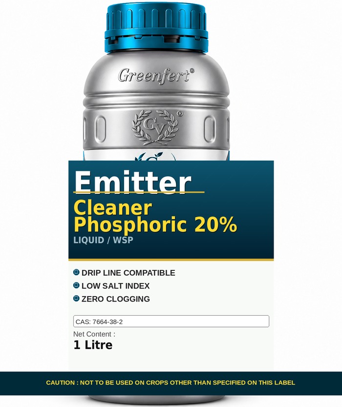 Greenfert Emitter Cleaner Phosphoric 20% — 20 packaging bag