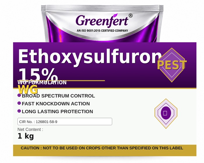 Ethoxysulfuron 15% WG — WG packaging bag