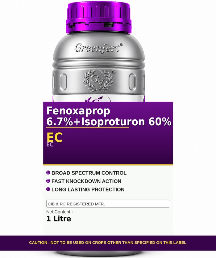 Fenoxaprop 6.7%+Isoproturon 60% EC — bottle packaging