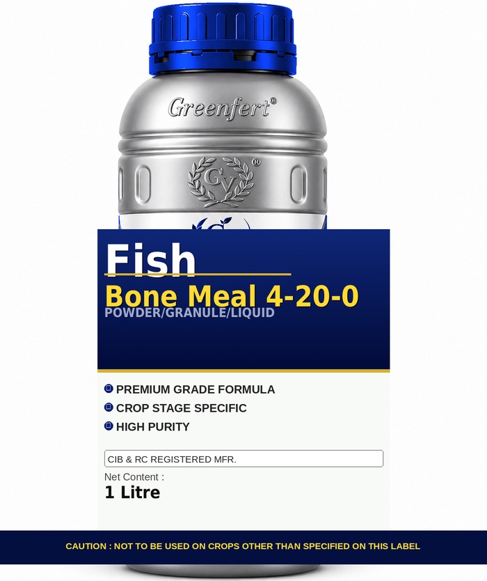 Greenfert Fish Bone Meal 4-20-0 — 0 packaging bag