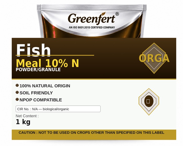 Greenfert Fish Meal 10% N — N packaging bag