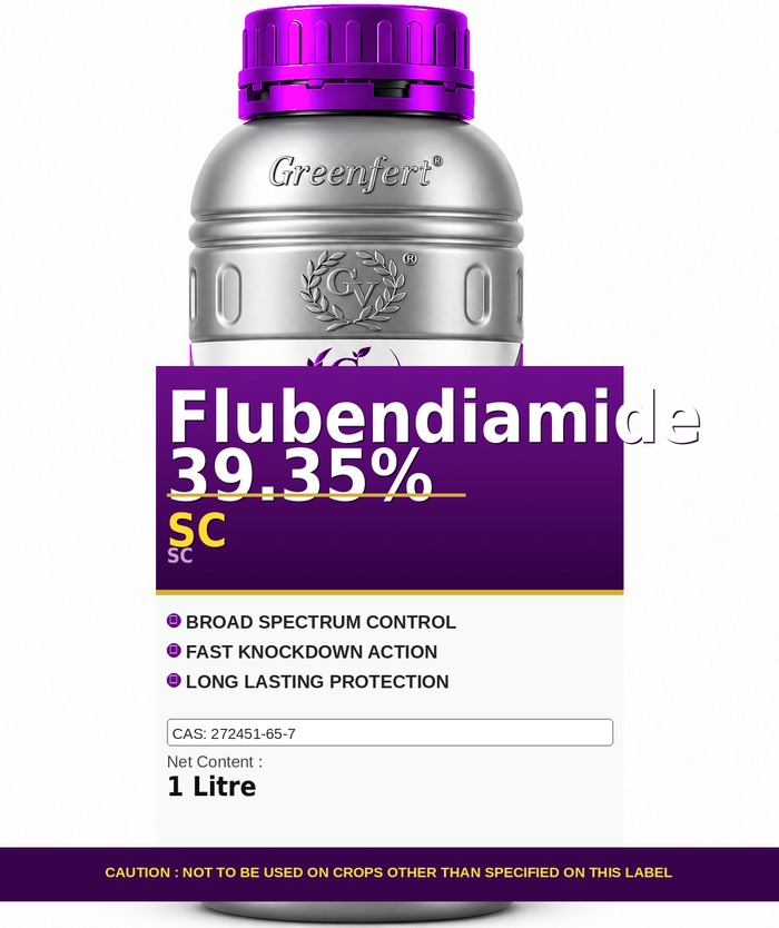 Flubendiamide 39.35% SC — bottle packaging