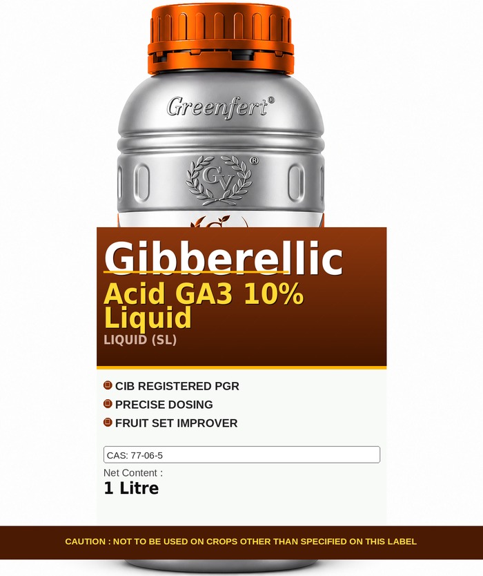 Greenfert Gibberellic Acid GA3 10% Liquid — bottle packaging