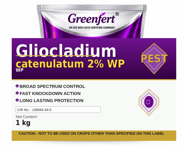 Gliocladium catenulatum 2% WP — WP packaging bag