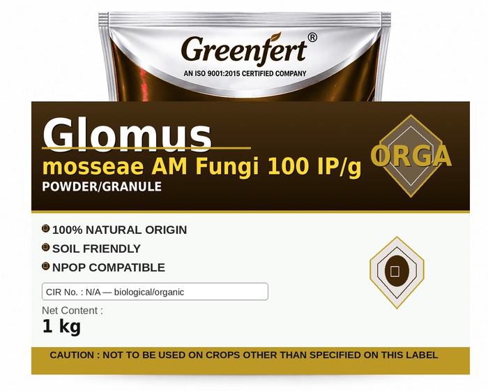 Greenfert Glomus mosseae AM Fungi 100 IP/g — G packaging bag