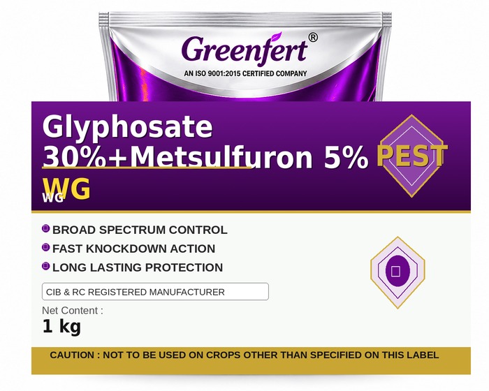 Glyphosate 30%+Metsulfuron 5% WG — WG packaging bag