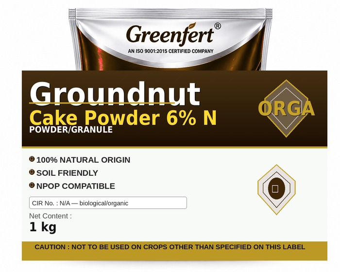 Greenfert Groundnut Cake Powder 6% N — N packaging bag