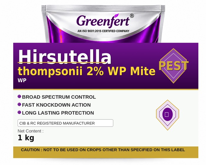 Hirsutella thompsonii 2% WP Mite — MITE packaging bag