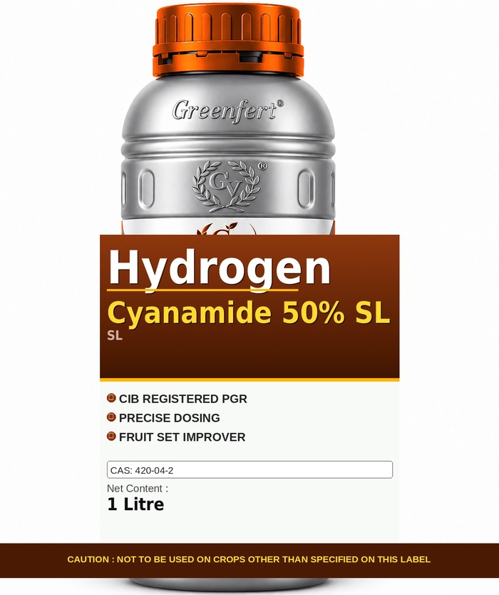 Greenfert Hydrogen Cyanamide 50% SL — bottle packaging