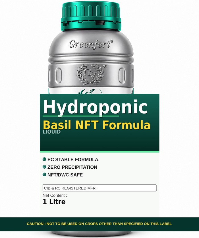 Greenfert Hydroponic Basil NFT Formula — bottle packaging