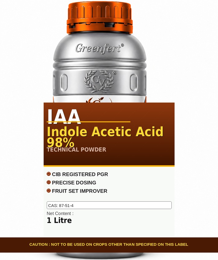 Greenfert IAA Indole Acetic Acid 98% — 98 packaging bag