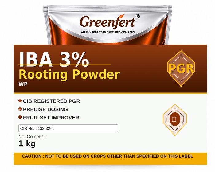 Greenfert IBA 3% Rooting Powder — POWDER packaging bag