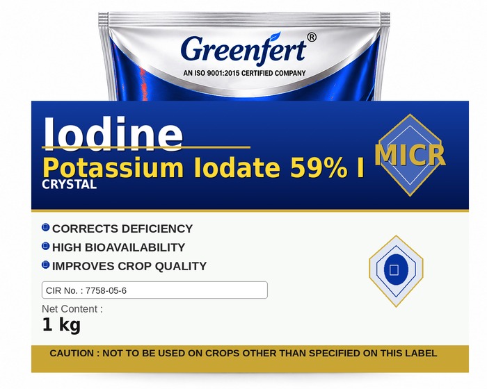 Greenfert Iodine Potassium Iodate 59% I — I packaging bag
