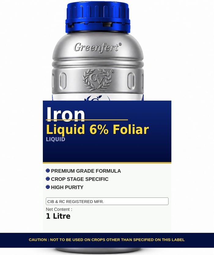 Greenfert Iron Liquid 6% Foliar — bottle packaging