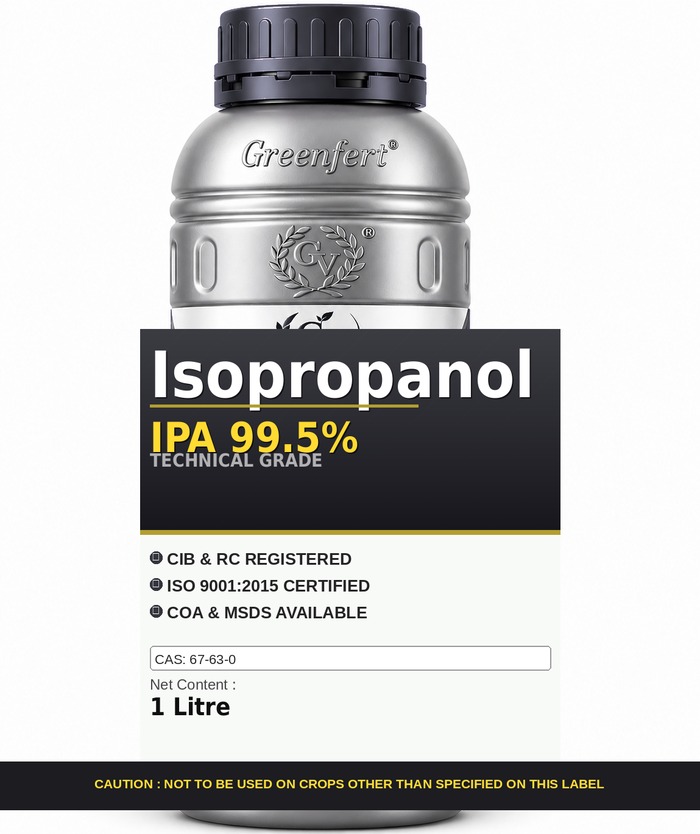 Isopropanol IPA 99.5% — technical grade jar