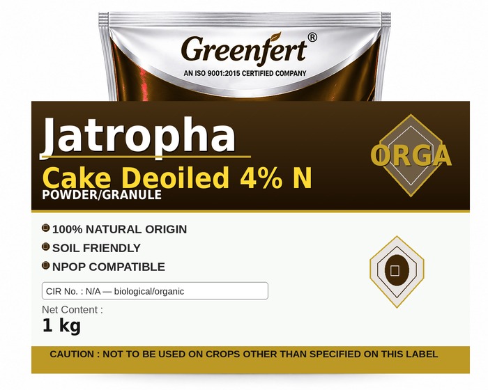 Greenfert Jatropha Cake Deoiled 4% N — N packaging bag