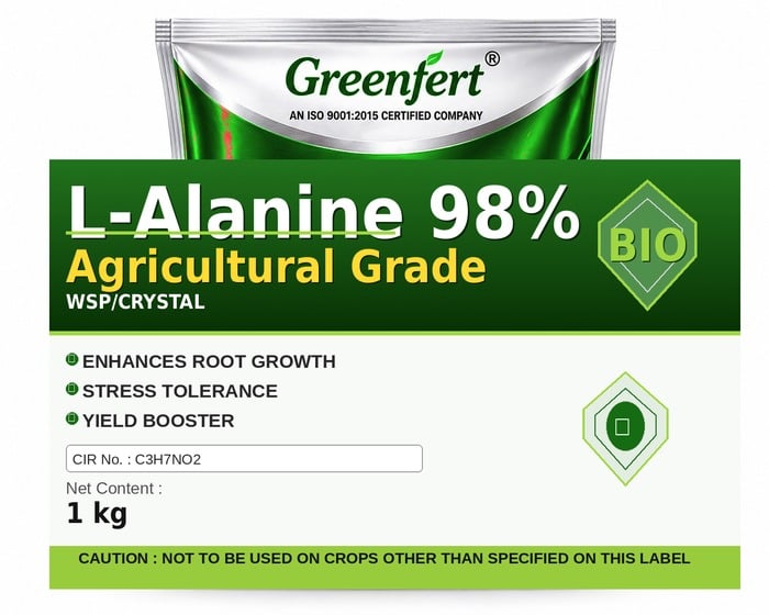 Greenfert L-Alanine 98% Agricultural Grade — GRADE packaging bag