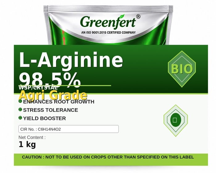 Greenfert L-Arginine 98.5% Agri Grade — GRADE packaging bag