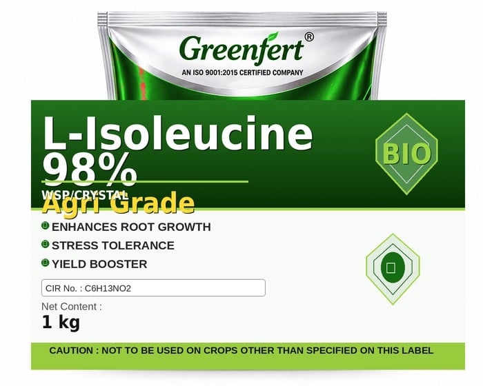 Greenfert L-Isoleucine 98% Agri Grade — GRADE packaging bag