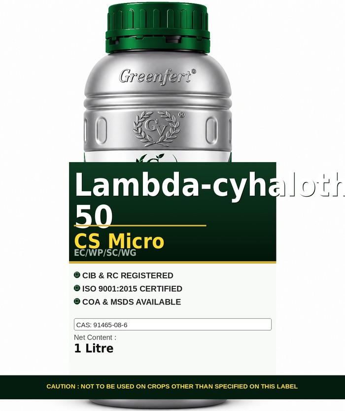 Greenfert Lambda-cyhalothrin 50 CS Micro — MICRO packaging bag