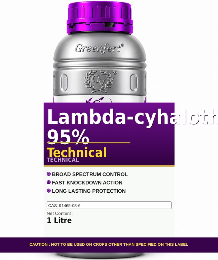 Lambda-cyhalothrin 95% Technical — technical grade jar