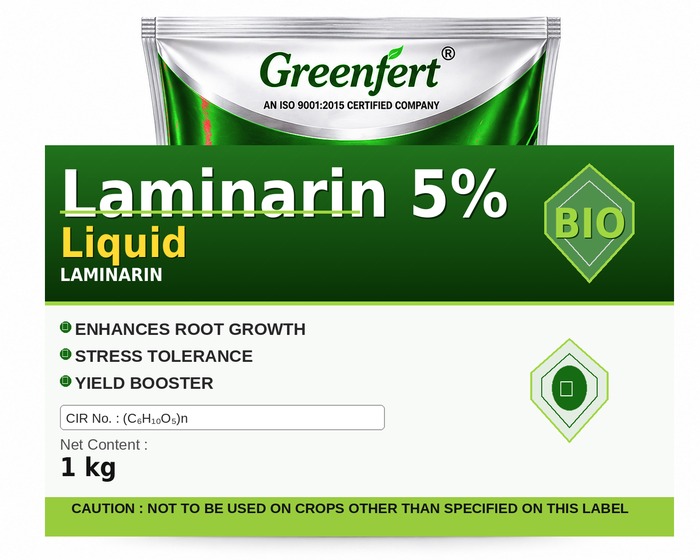 Greenfert Laminarin 5% Liquid — bottle packaging