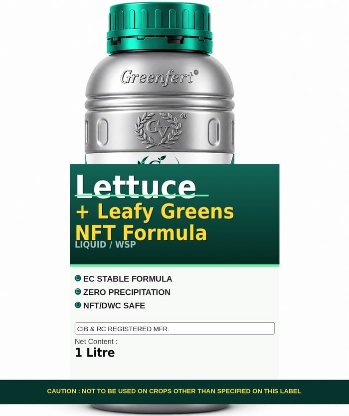 Greenfert Lettuce + Leafy Greens NFT Formula — FORMULA packaging bag