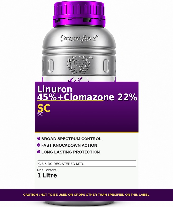 Linuron 45%+Clomazone 22% SC — bottle packaging