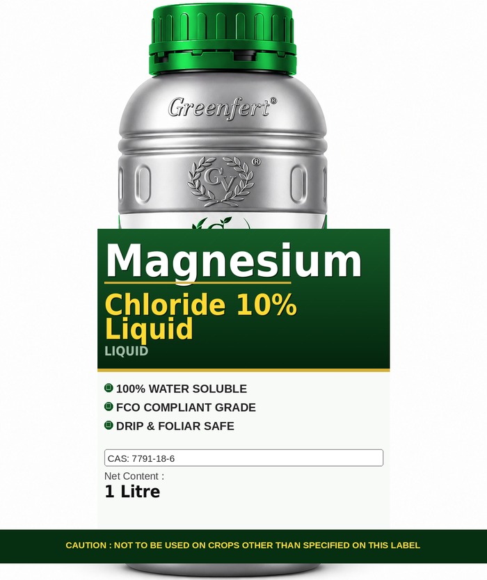 Greenfert Magnesium Chloride 10% Liquid — bottle packaging