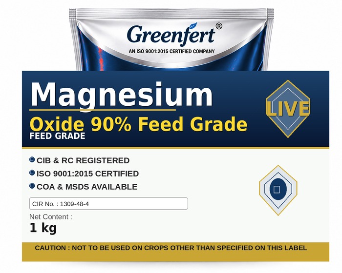 Greenfert Magnesium Oxide 90% Feed Grade — bottle packaging