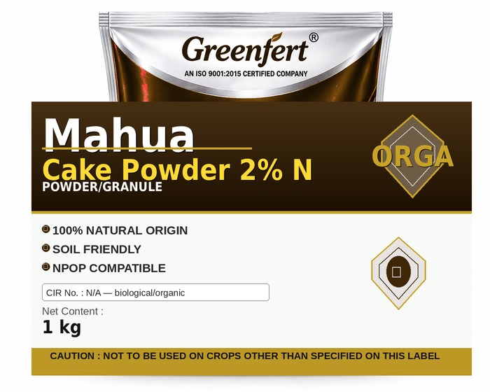Greenfert Mahua Cake Powder 2% N — N packaging bag