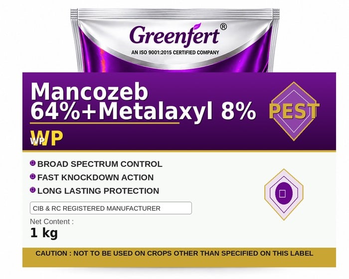Mancozeb 64%+Metalaxyl 8% WP — WP packaging bag