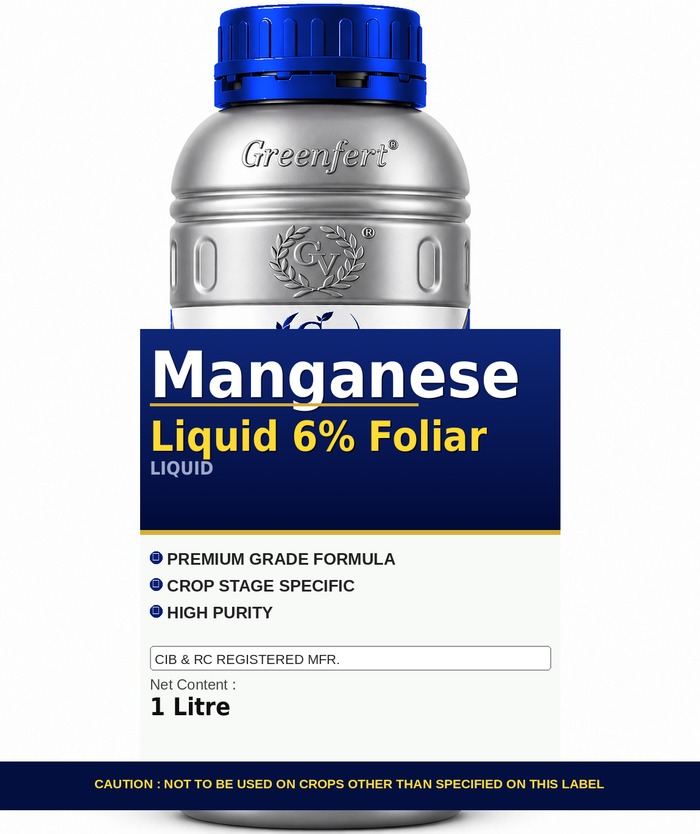 Greenfert Manganese Liquid 6% Foliar — bottle packaging