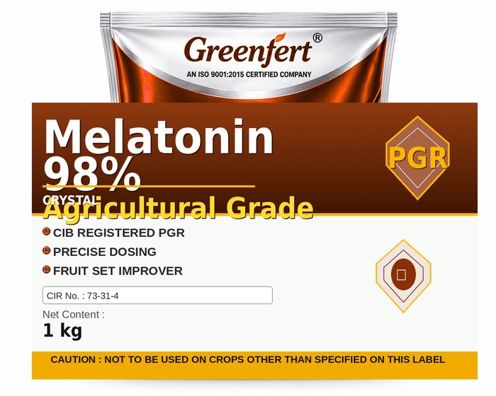 Greenfert Melatonin 98% Agricultural Grade — GRADE packaging bag