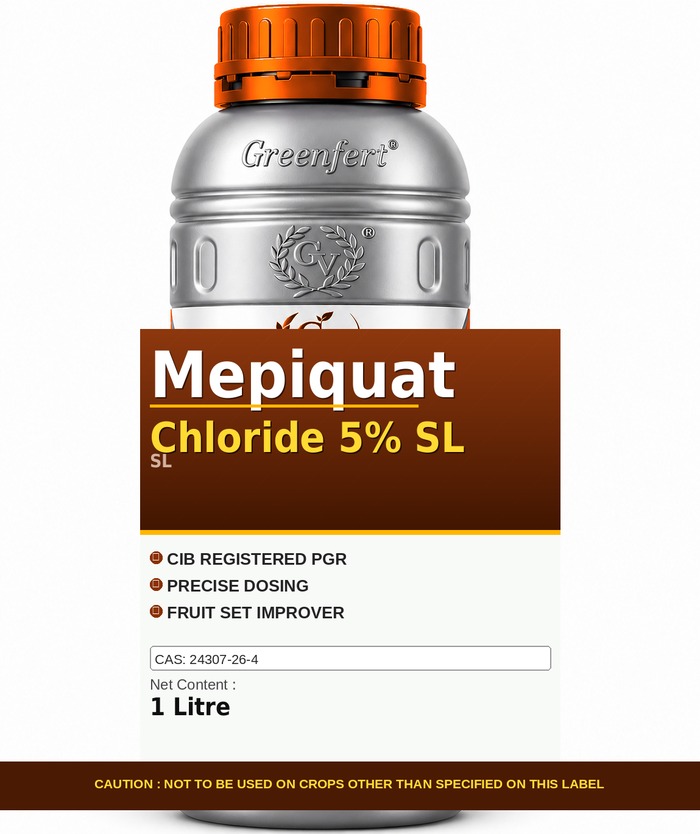 Greenfert Mepiquat Chloride 5% SL — bottle packaging
