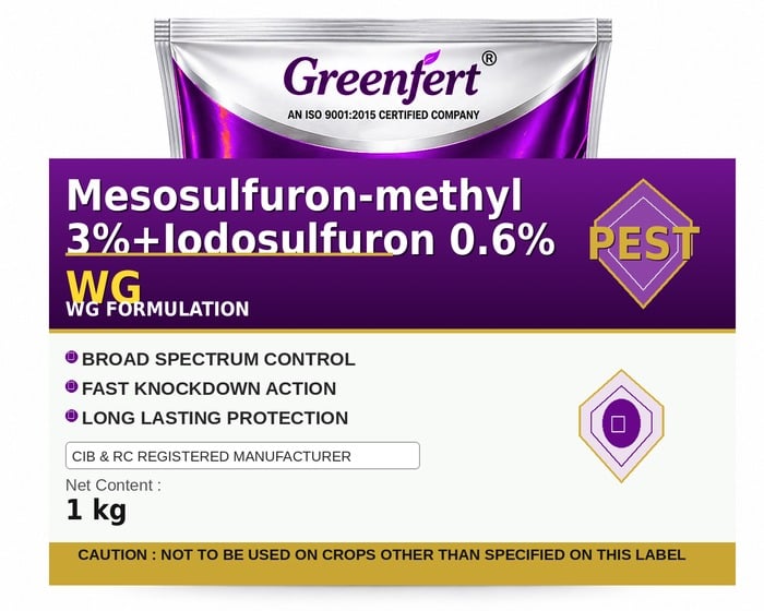 Mesosulfuron-methyl 3%+Iodosulfuron 0.6% WG — WG packaging bag