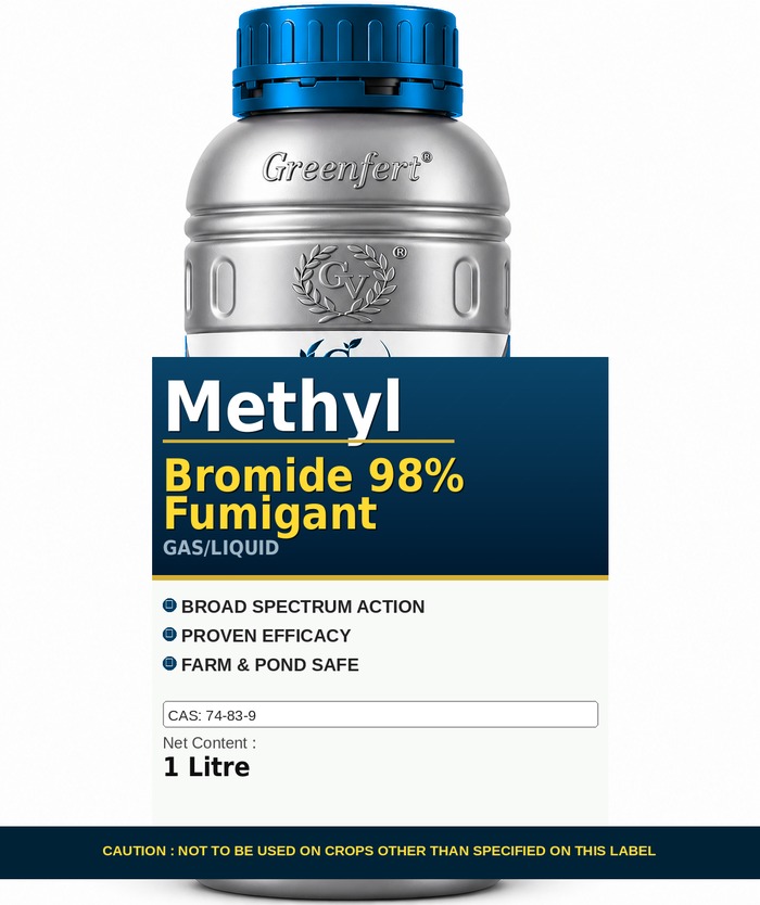 Methyl Bromide 98% Fumigant — bottle packaging