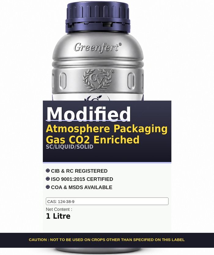 Greenfert Modified Atmosphere Packaging Gas CO2 Enriched — ENRICHED packaging bag