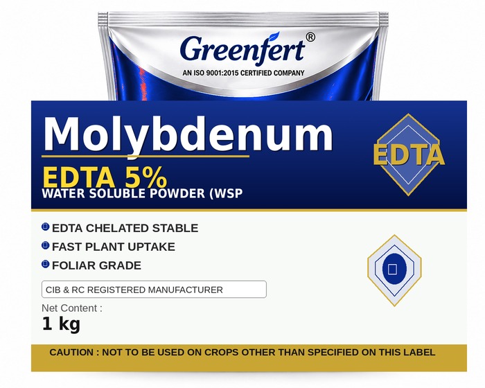 Greenfert Molybdenum EDTA 5% — 5 packaging bag