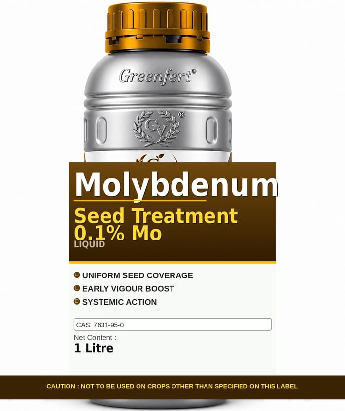 Greenfert Molybdenum Seed Treatment 0.1% Mo — bottle packaging