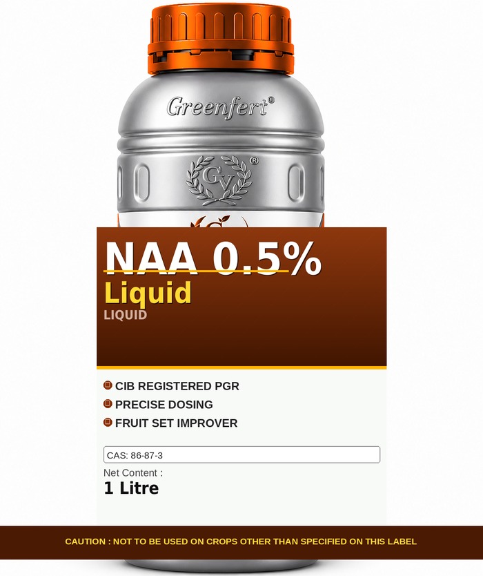 Greenfert NAA 0.5% Liquid — bottle packaging