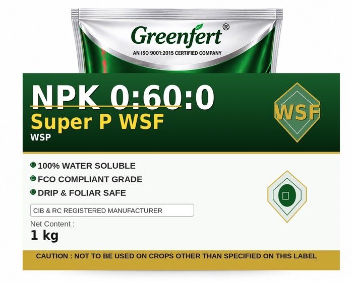 Greenfert NPK 0:60:0 Super P WSF — WSF packaging bag