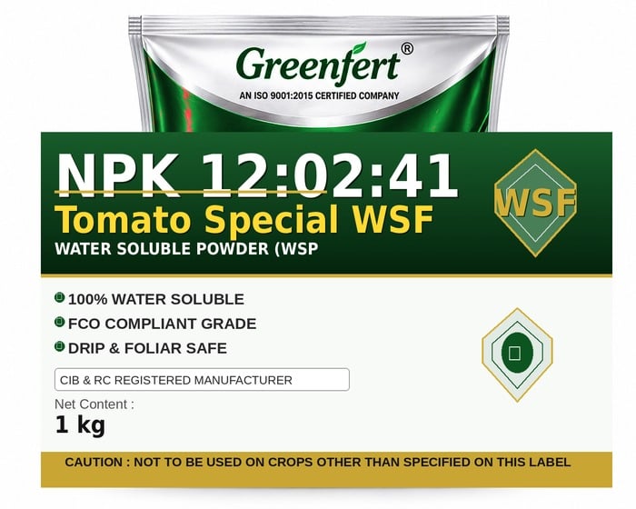 Greenfert NPK 12:02:41 Tomato Special WSF — WSF packaging bag