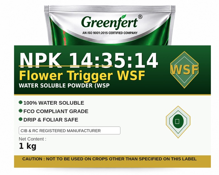Greenfert NPK 14:35:14 Flower Trigger WSF — WSF packaging bag