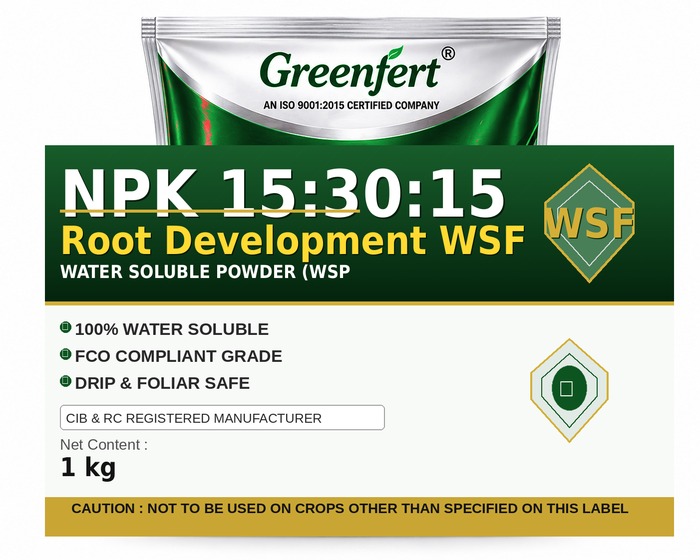 Greenfert NPK 15:30:15 Root Development WSF — WSF packaging bag
