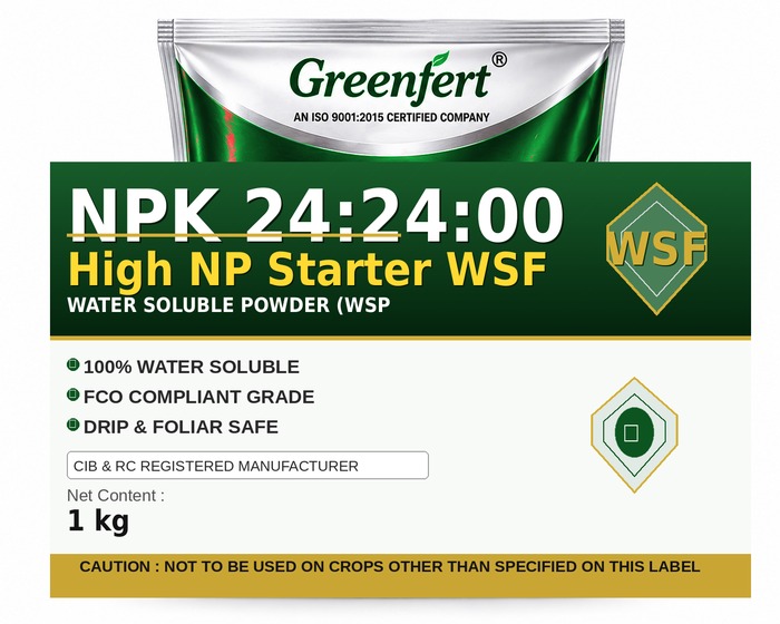 Greenfert NPK 24:24:00 High NP Starter WSF — WSF packaging bag