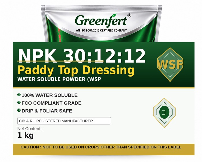 Greenfert NPK 30:12:12 Paddy Top Dressing — DRESSING packaging bag