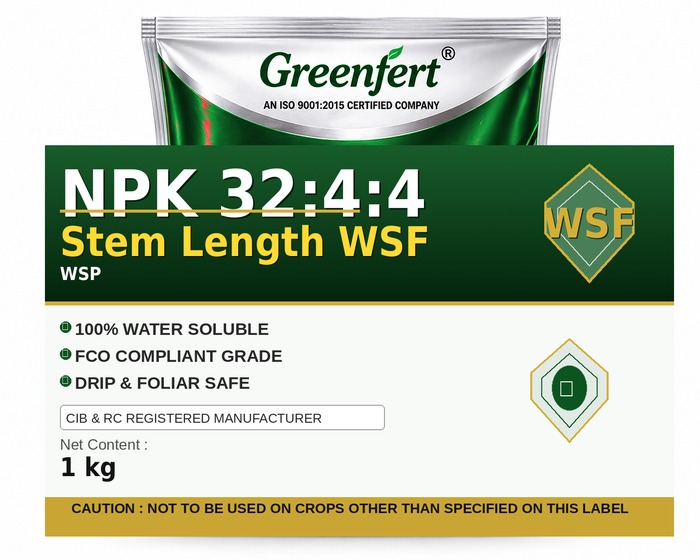 Greenfert NPK 32:4:4 Stem Length WSF — WSF packaging bag