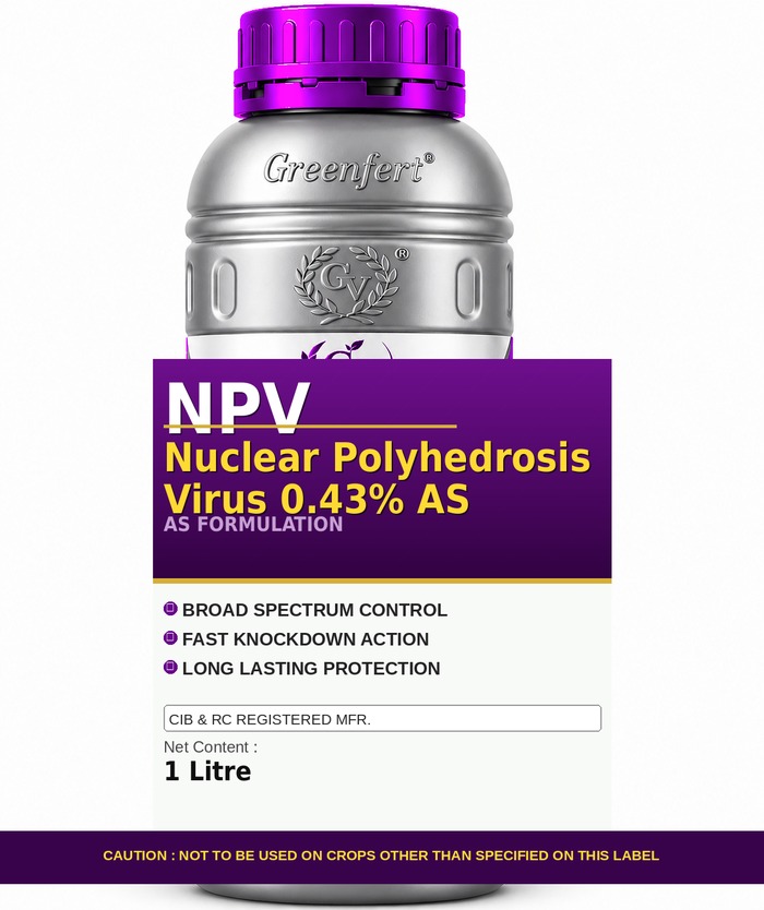 NPV Nuclear Polyhedrosis Virus 0.43% AS — bottle packaging
